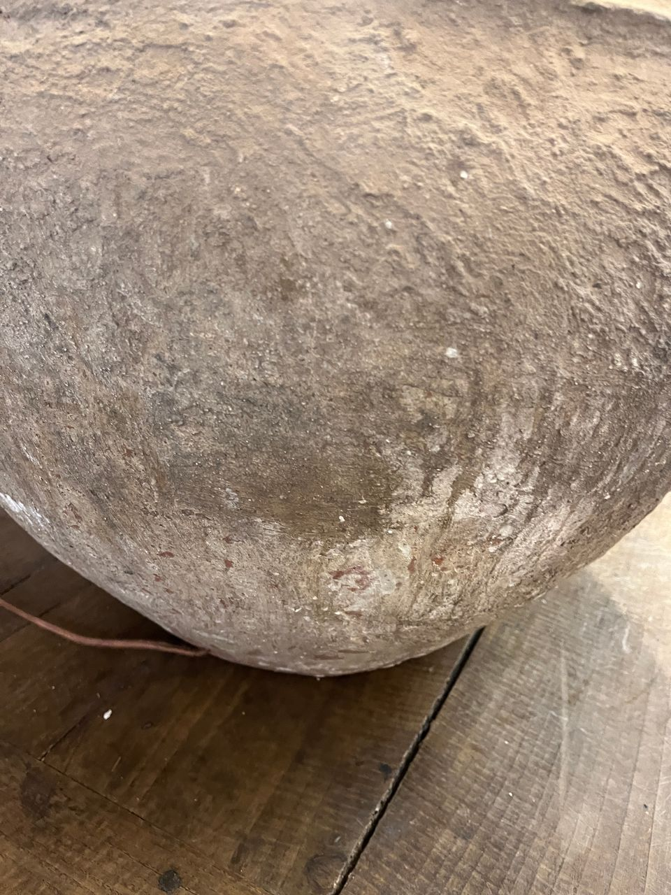 Ex Large "Mud" Lamp with Custom Shade