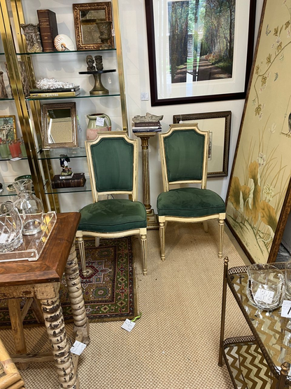 Pair Louis XVI style Armchairs (2 pairs available)