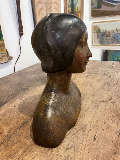 Polychrome Mino Da Fiesole Style Bust.