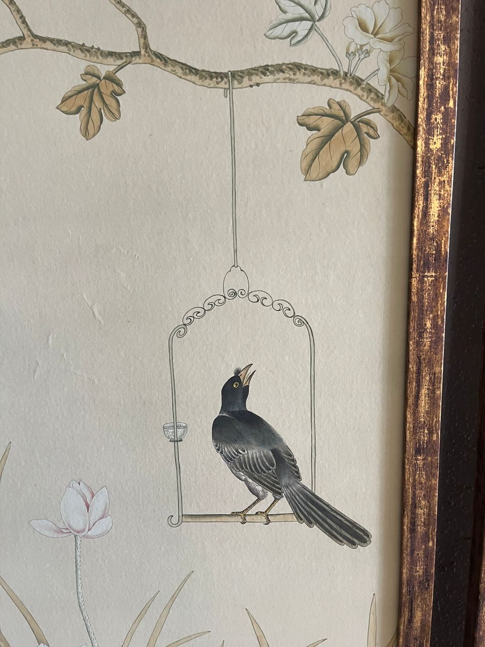 Vintage Chinoiserie Framed Panels (2 available)