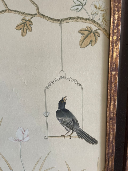 Vintage Chinoiserie Framed Panels (2 available)
