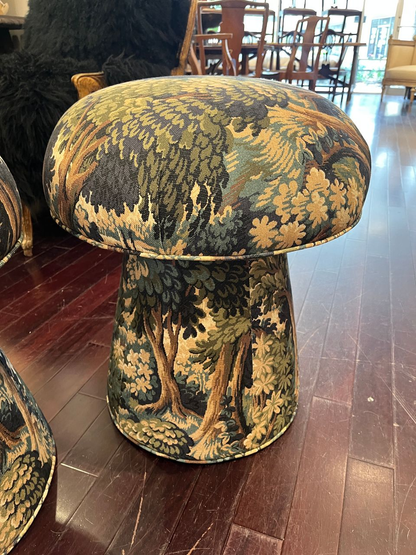 Custom Handcrafted Mushroom Pouf Stool