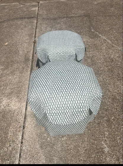 Pair of Custom-Made Ottomans