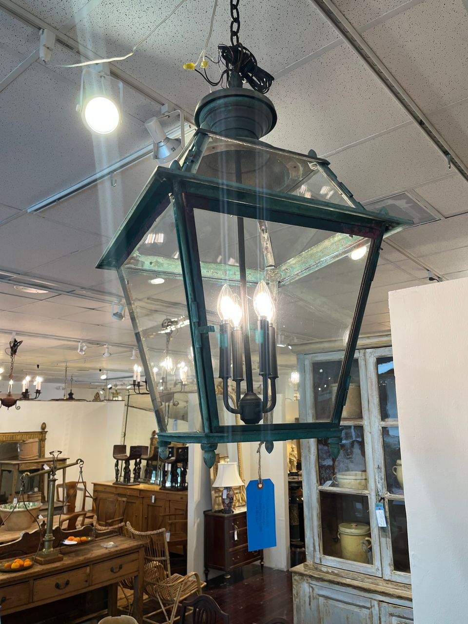 Early 1900's Copper Hanging Lantern