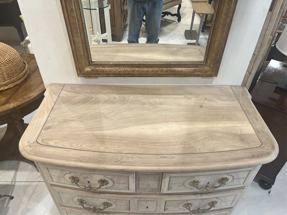 Louis XIV Style Curved Front Dresser
