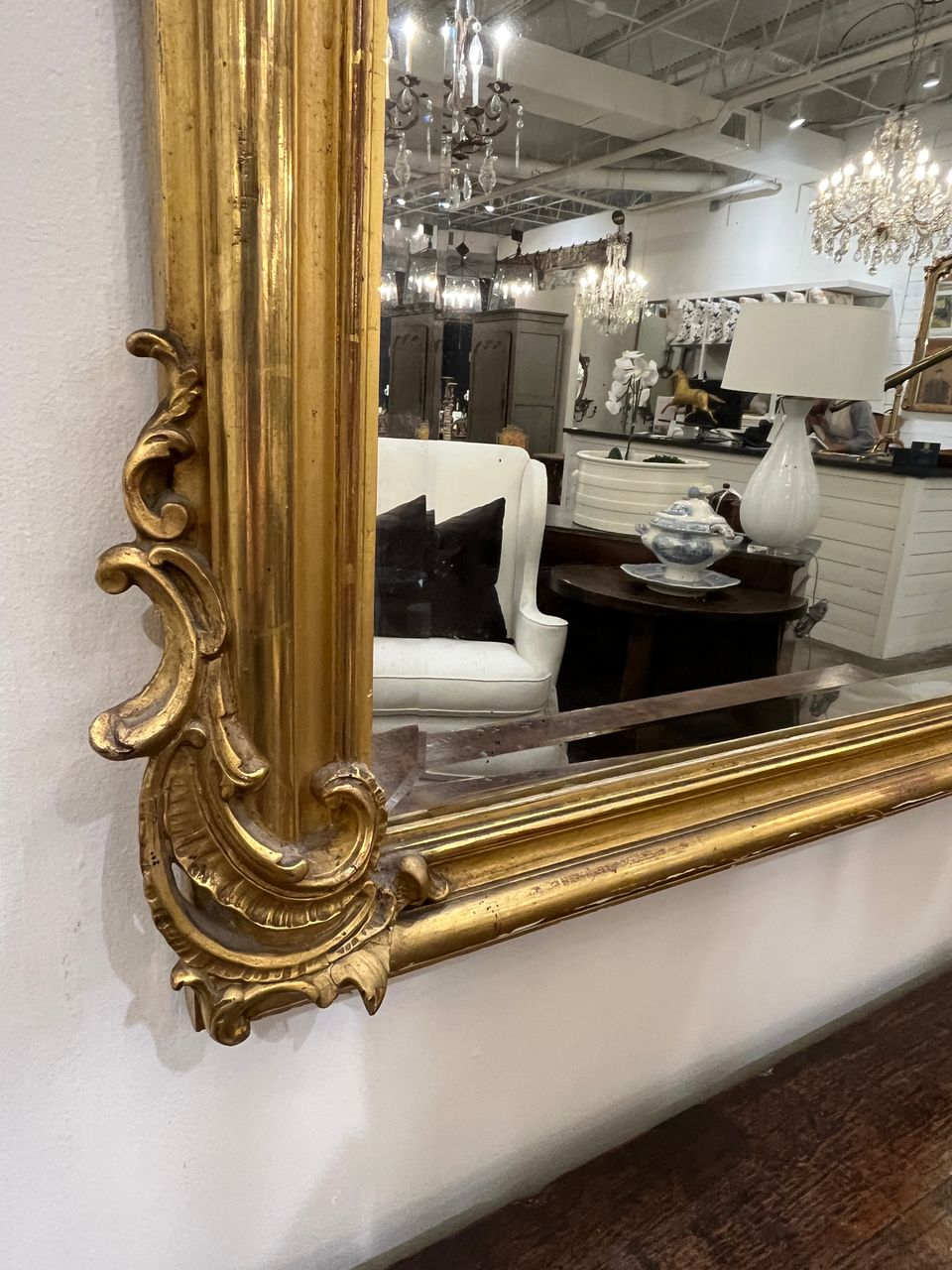 19th Century Gold Gilt French Mirror