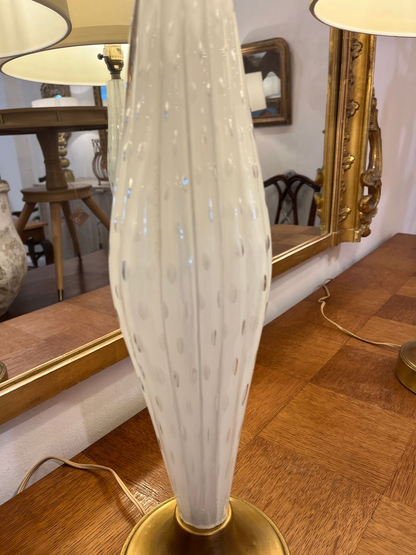 Pair of Classic Mid Century Murano Lamps