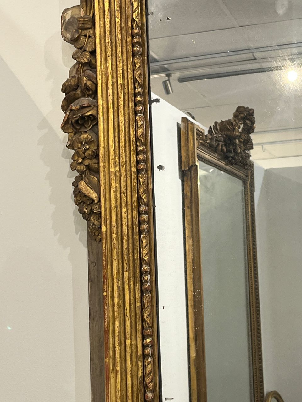 19th Century French Carved Giltwood Mirror