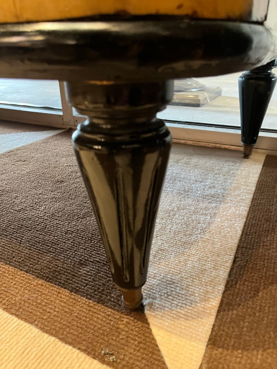 Art Deco Style Burl Bowfront Cabinet