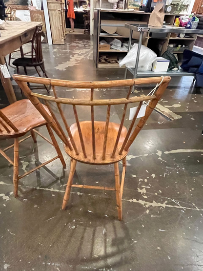 Pair 18th Century Birdcage Windsor Chairs