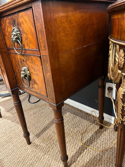 19th Century Mahogany English Sideboard with Lions head Pulls