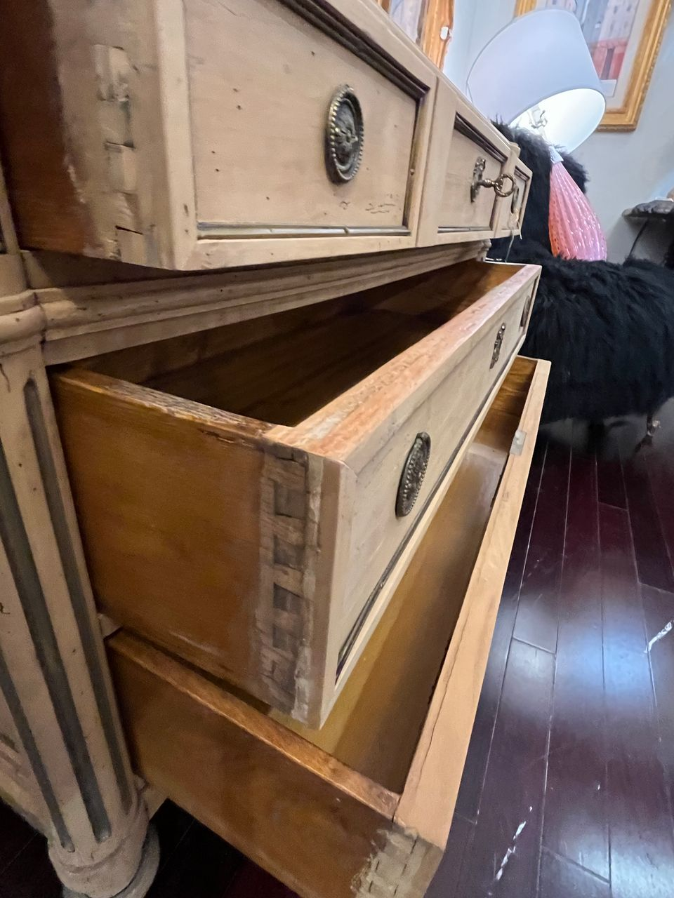 19th Century Louis XVI style 3 Drawer Commode