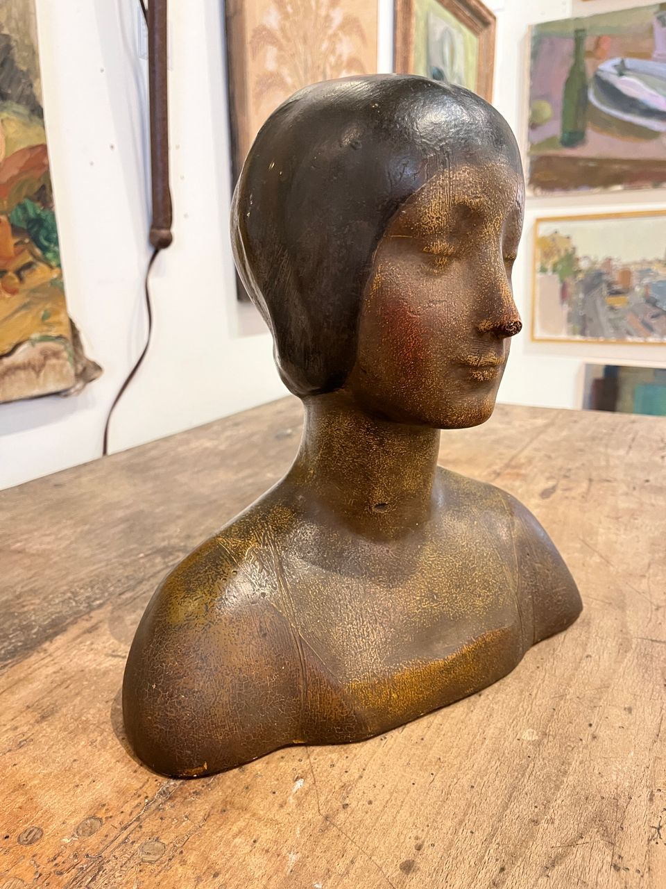 Polychrome Mino Da Fiesole Style Bust.