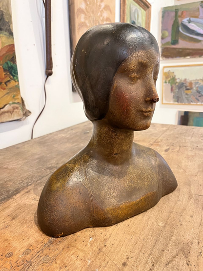 Polychrome Mino Da Fiesole Style Bust.