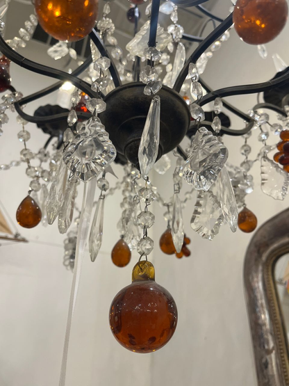Large Italian Crystal Chandelier