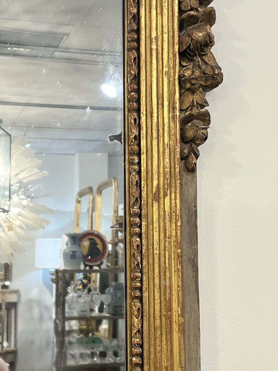 19th Century French Carved Giltwood Mirror