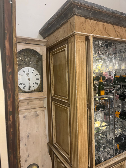 Vintage Hand Painted Bar Cabinet