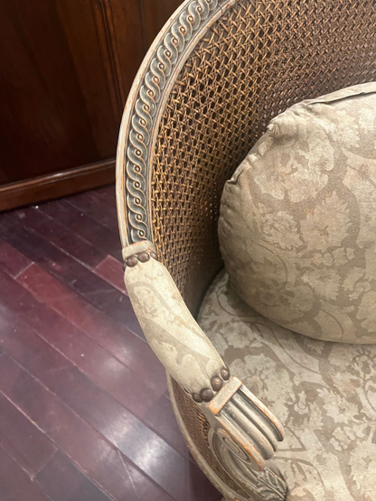 19th Century Louis XVI Petite Cane Settee