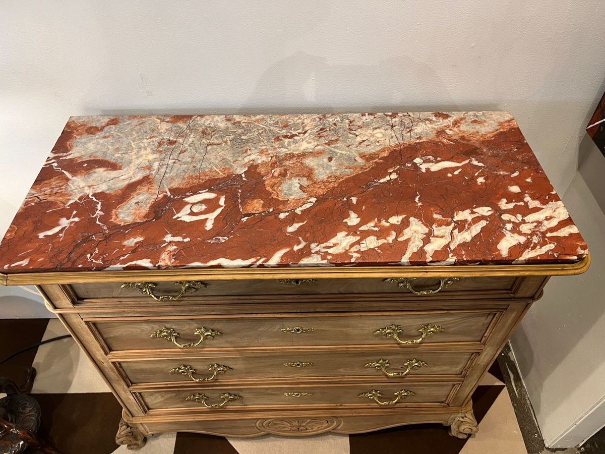 19th Century Louis XV style 4 Drawer Commode