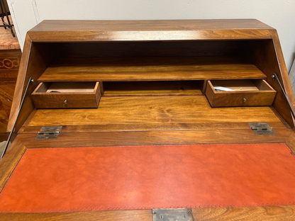 Vintage French Walnut Secretary Desk