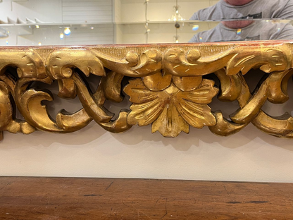 19th Century Italian Rococo style Giltwood Mirror