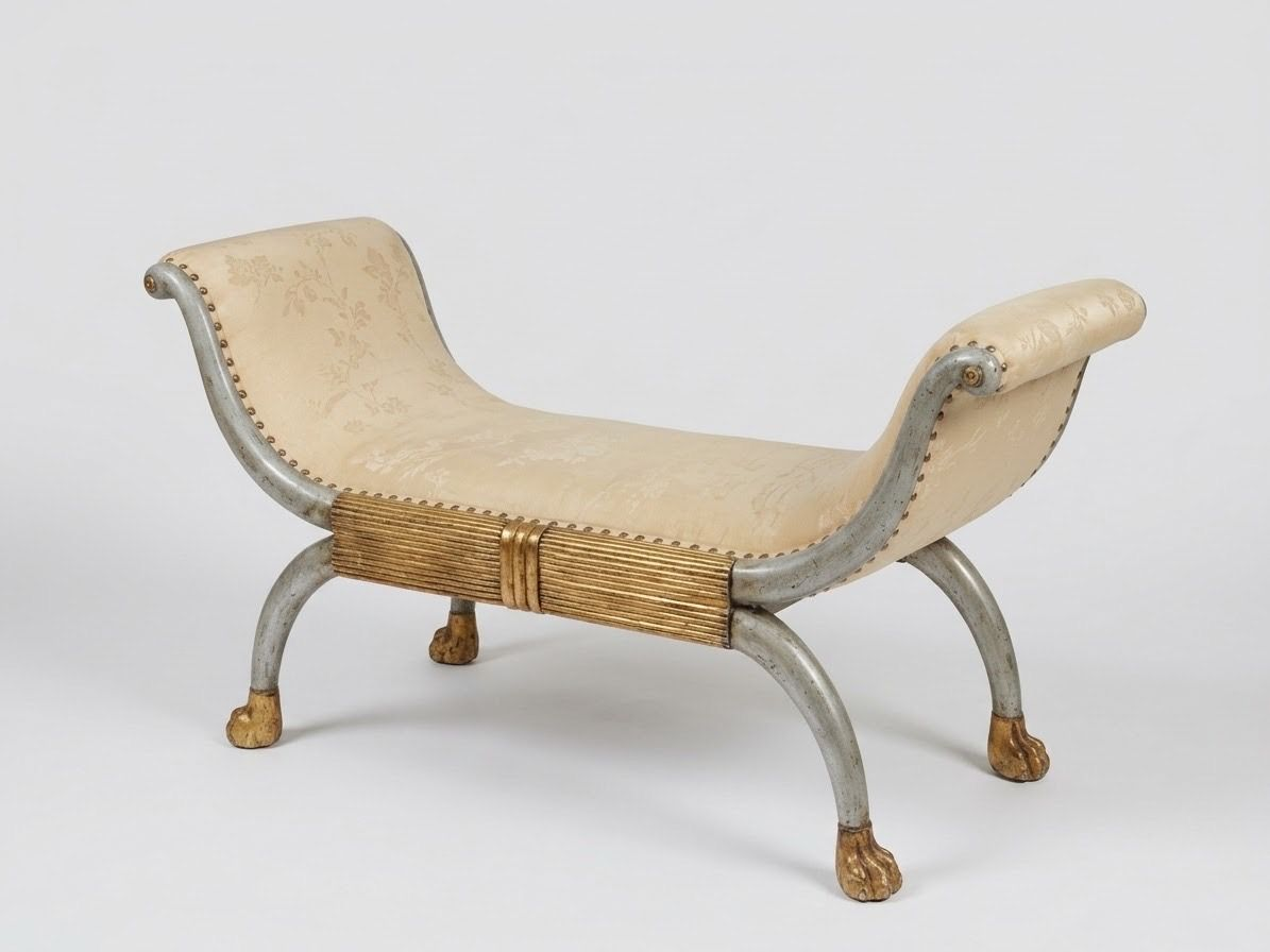 Elegant Italian Neoclassical Bench