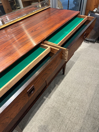 Danish Mid Century Modern Rosewood Credenza