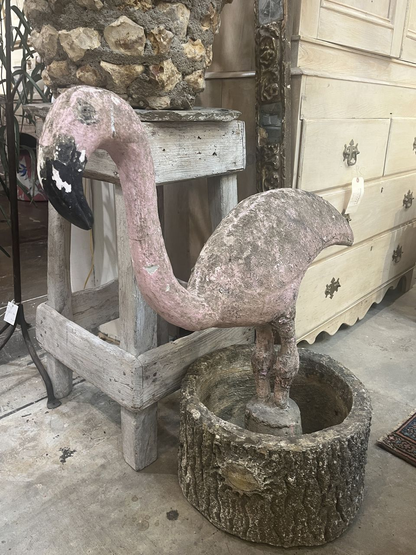 Early 1900's Cement Flamingos (2 available)