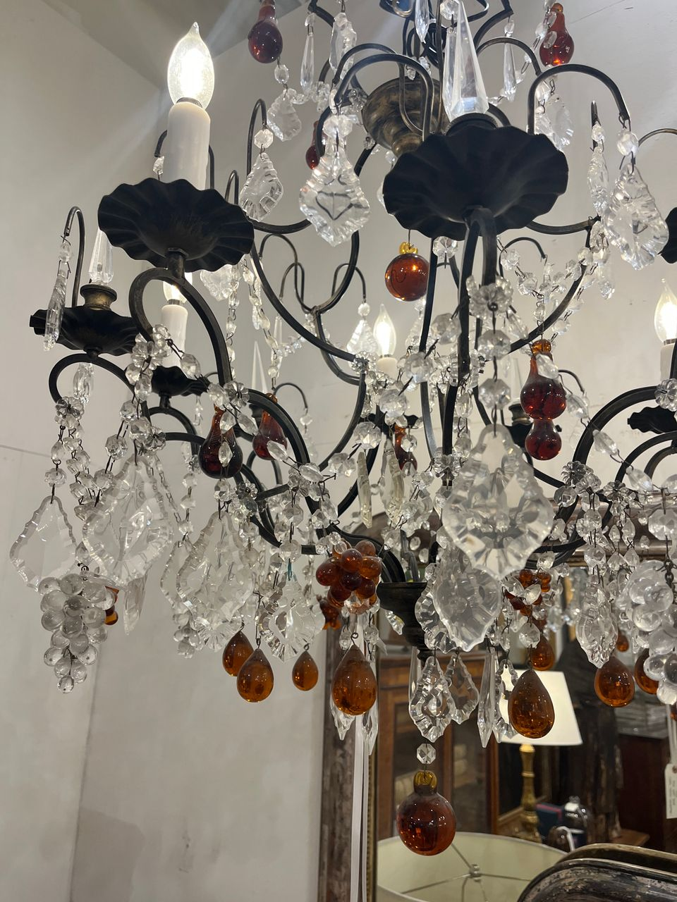 Large Italian Crystal Chandelier