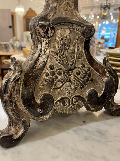 Pair 18th Century Baroque Style Candlesticks