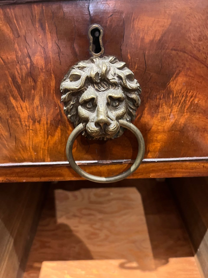 19th Century Mahogany English Sideboard with Lions head Pulls