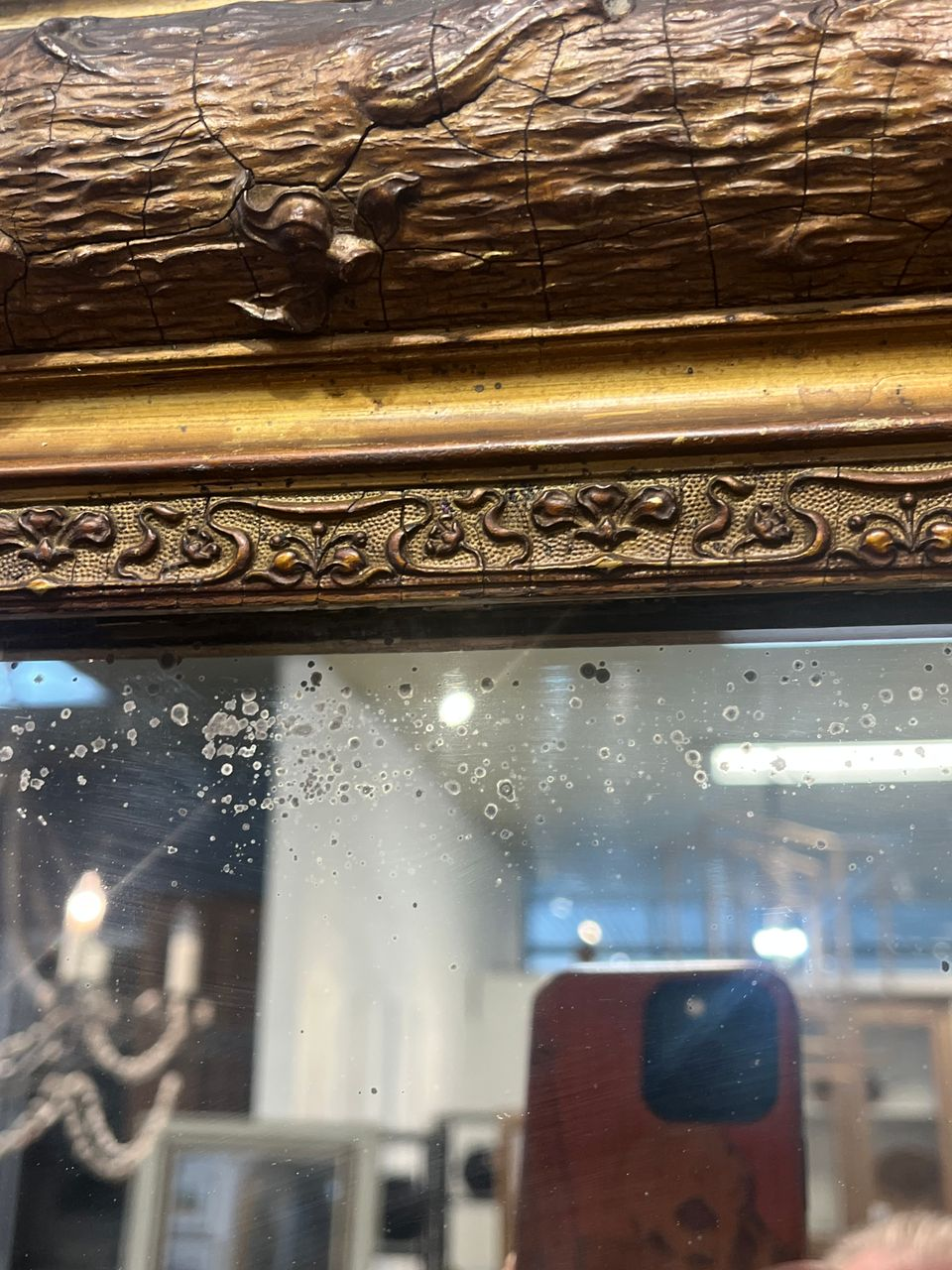 Louis Philippe Faux Bois style Mirror