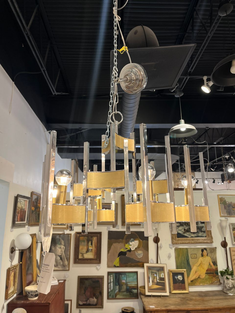 Mid Century Getano Sciolari Chandelier