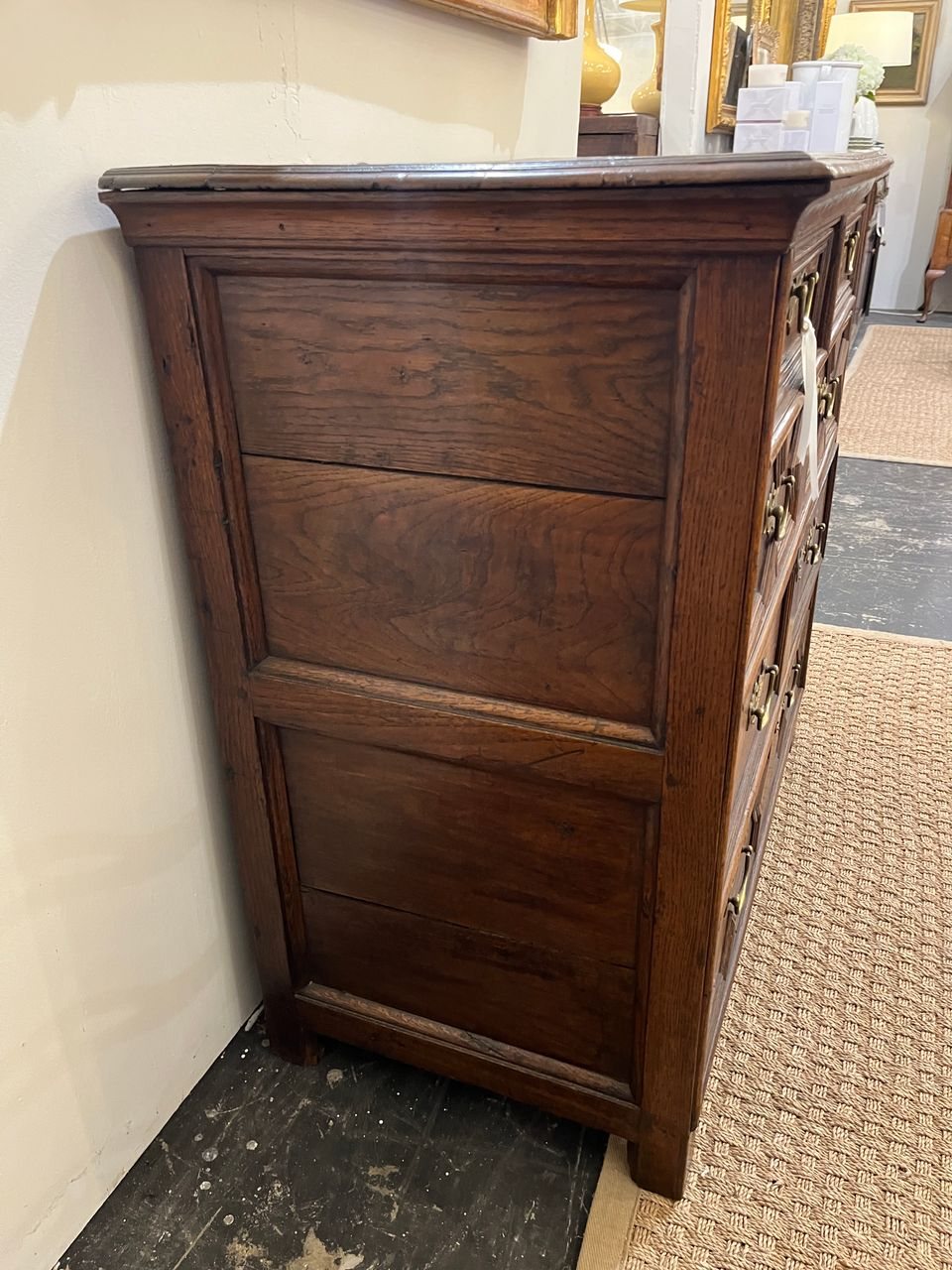 18th Century William and Mary Geometric Oak Chest