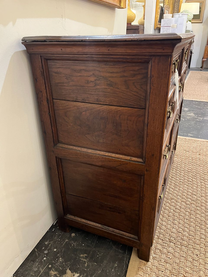 18th Century William and Mary Geometric Oak Chest
