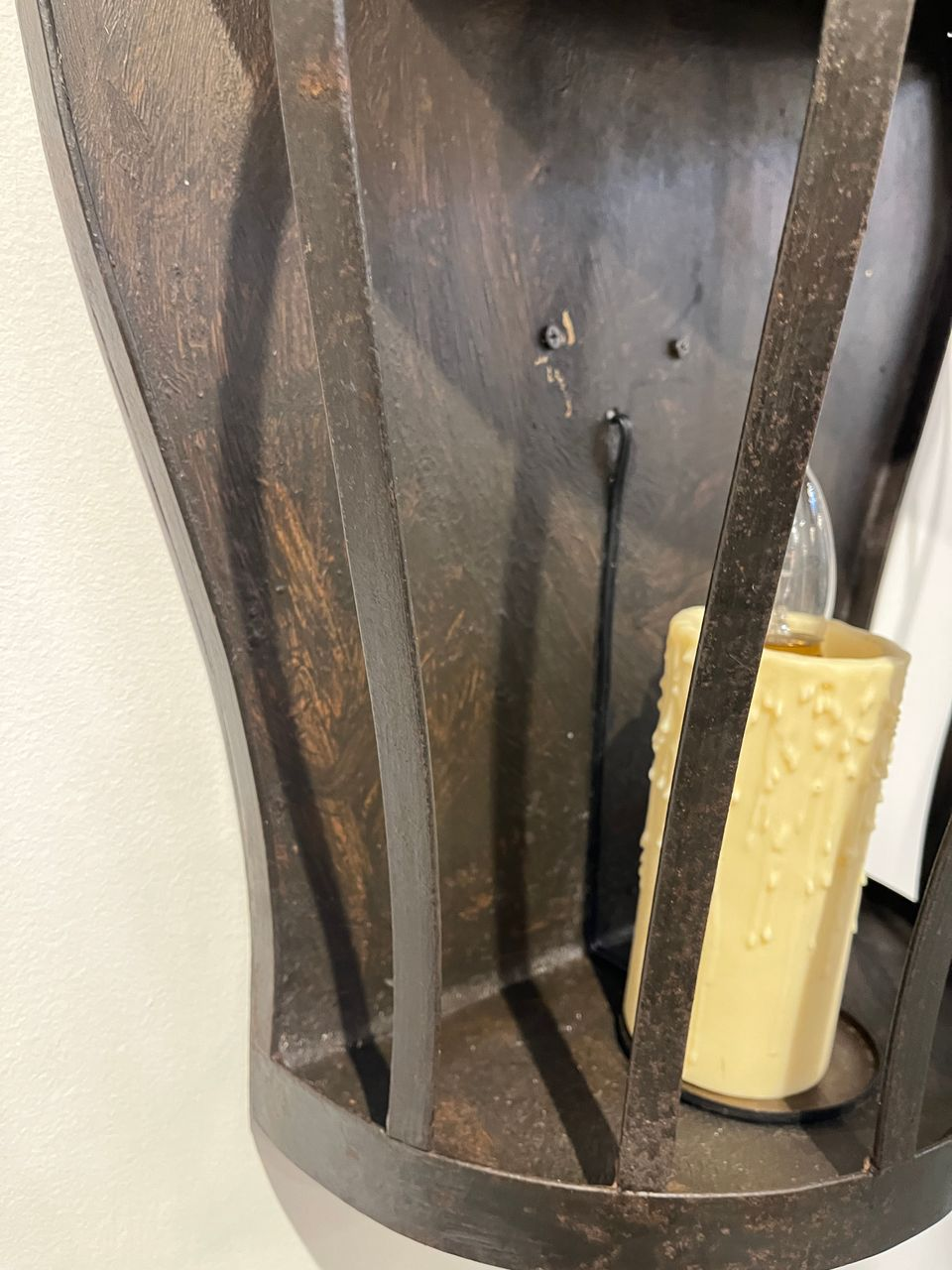 Antique Hand Forged Wrought Iron Sconces