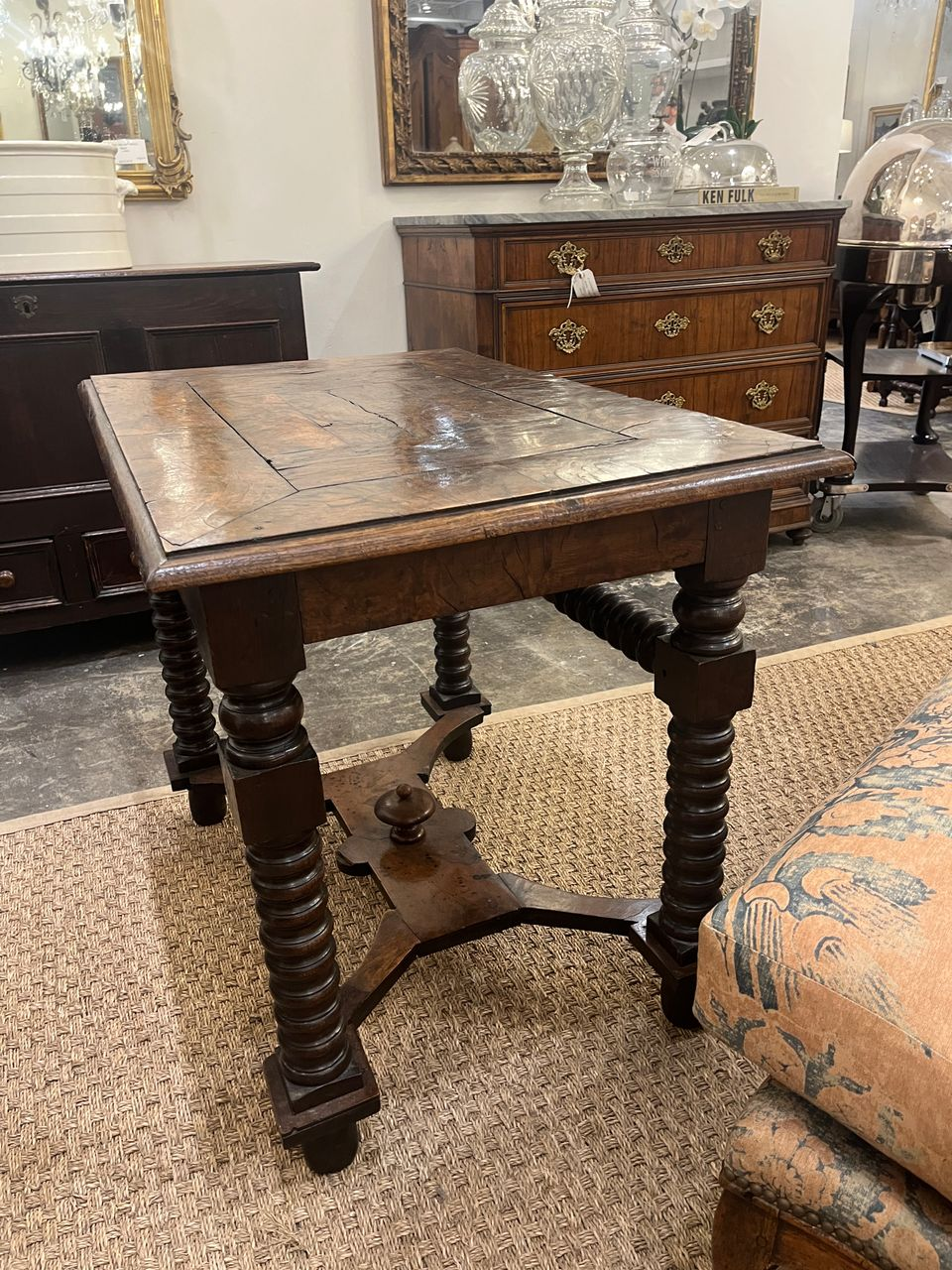 18th Century Spanish Burl Side Table