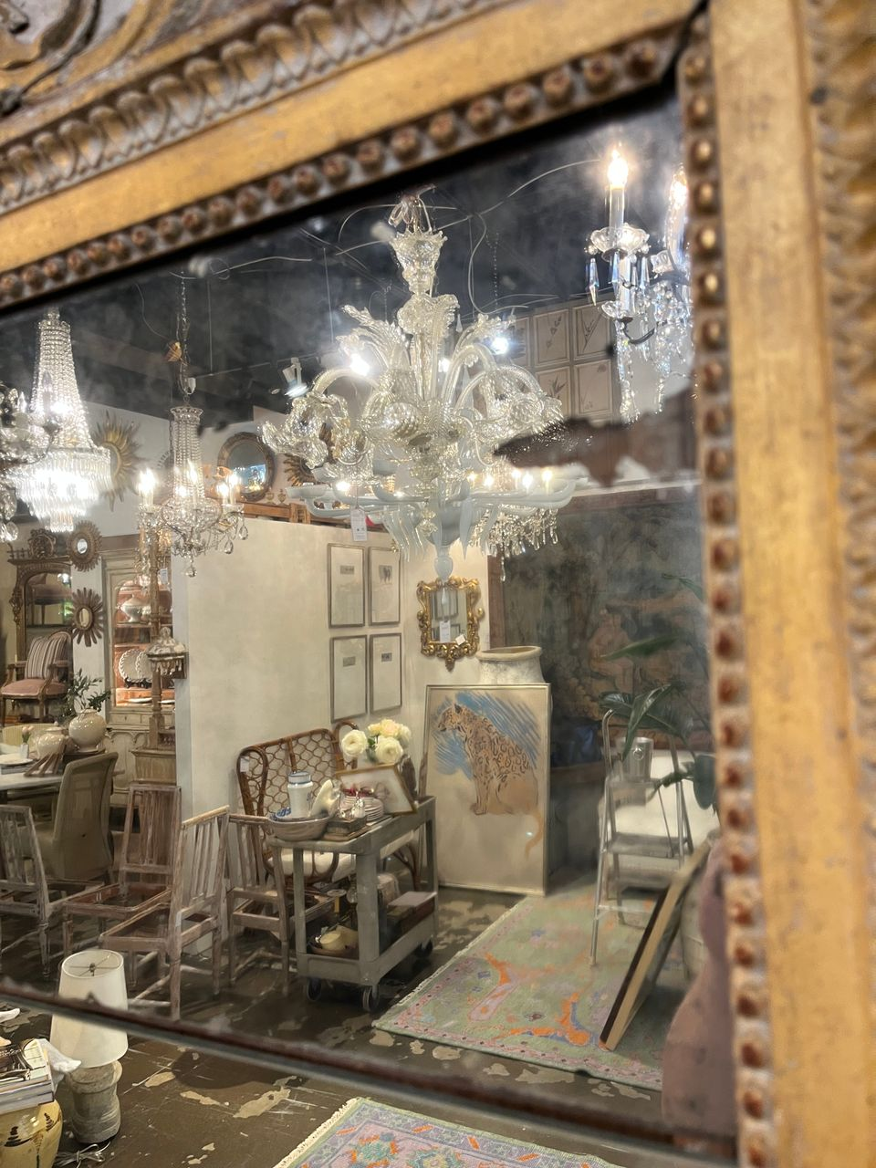 18th Century French Louis XVI Trumeau Mirror