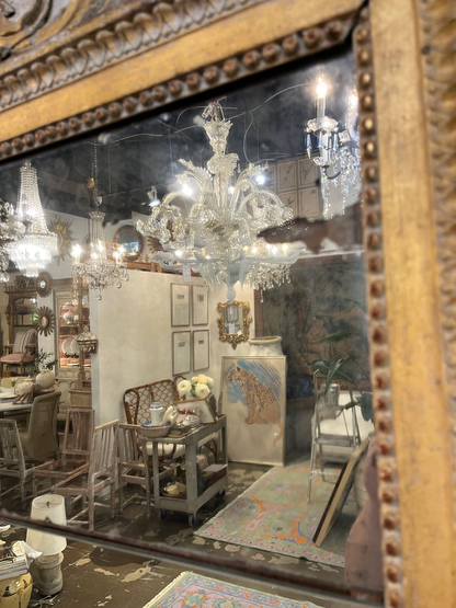 18th Century French Louis XVI Trumeau Mirror