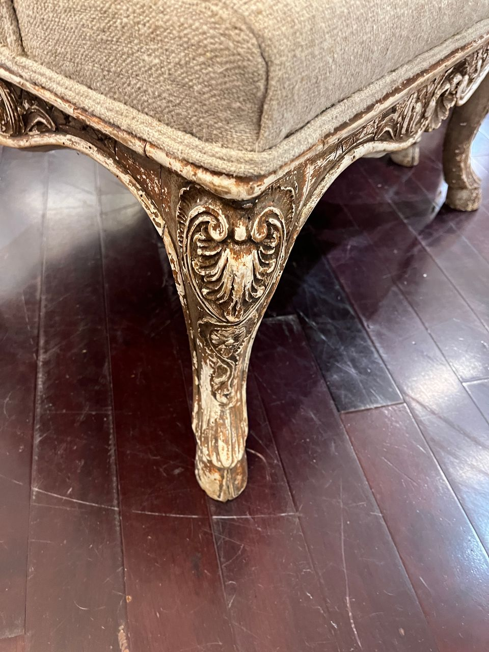 Pair 19th Century French Carved Regency Armchairs