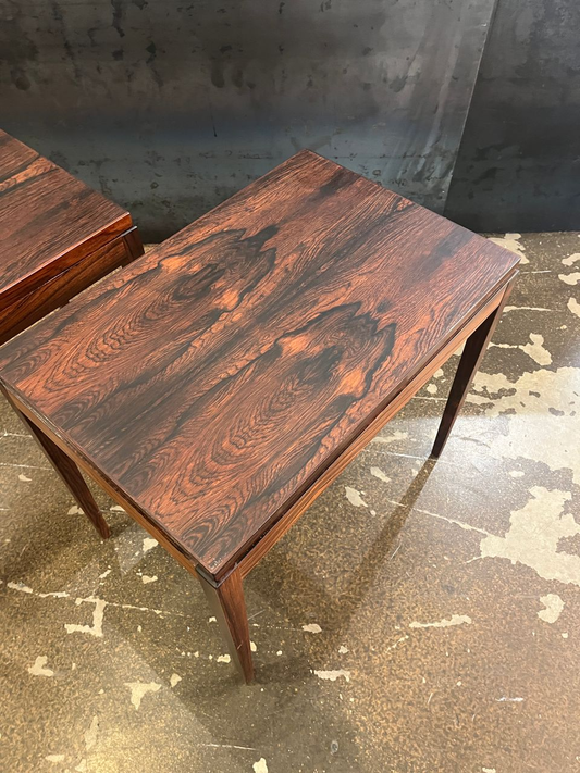 Pair of Danish Rosewood Side Tables