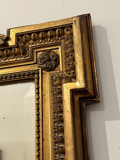 Large 19th Century Louis XVI Giltwood Mirror