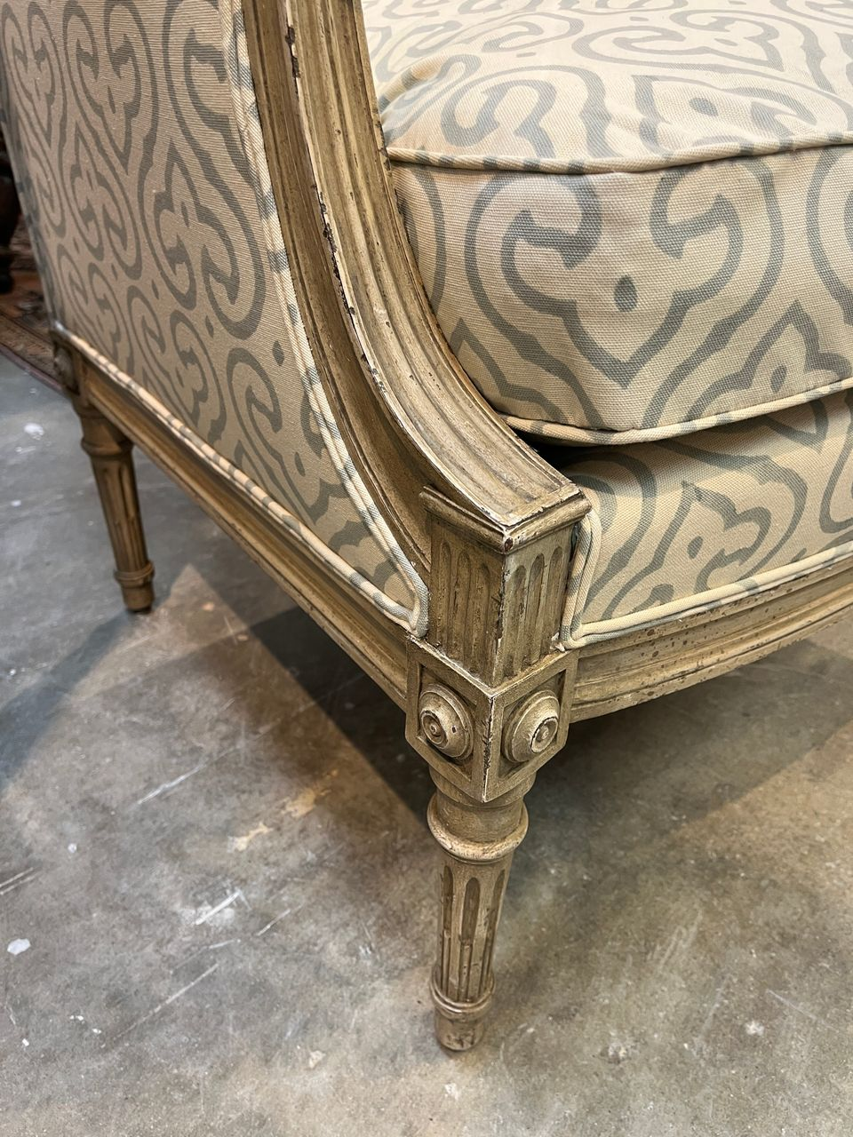 Louis XVI style Bergere Armchair