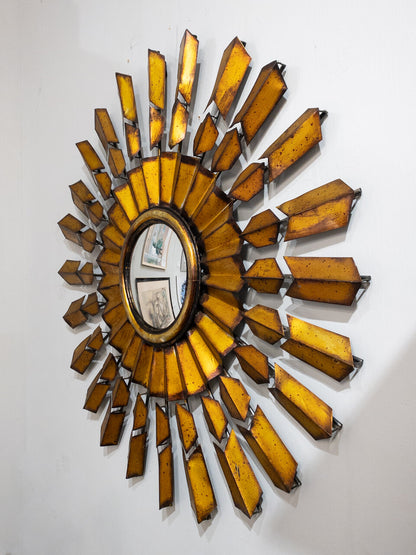 Mid Century Modern French Starburst Mirror