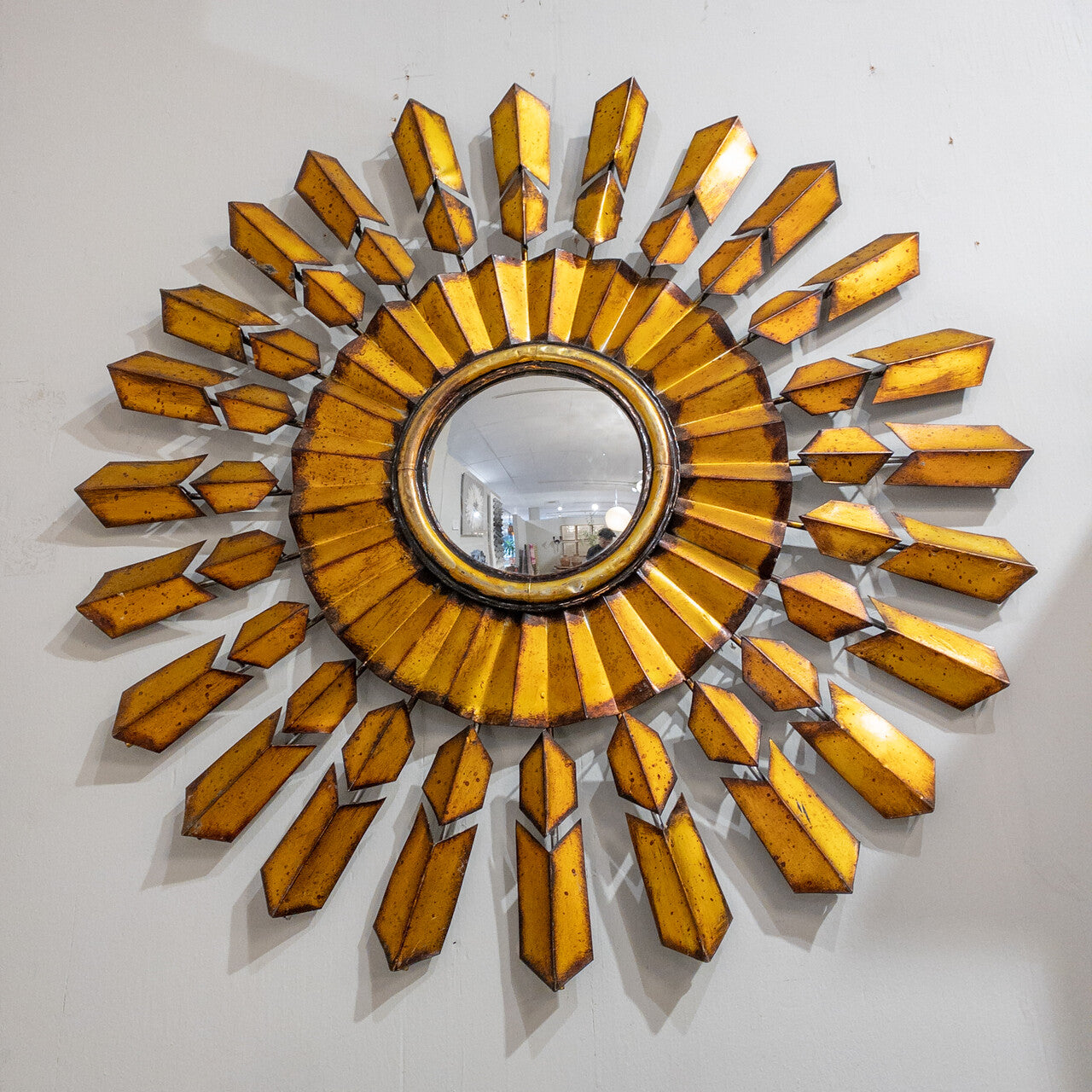 Mid Century Modern French Starburst Mirror