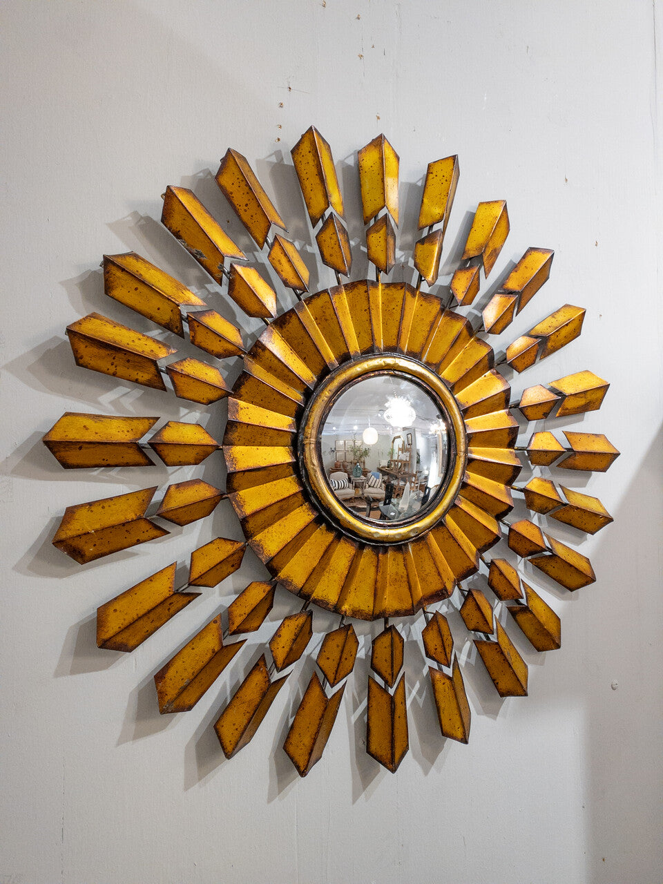 Mid Century Modern French Starburst Mirror