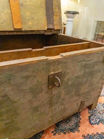 Antique Wooden Storage Trunk