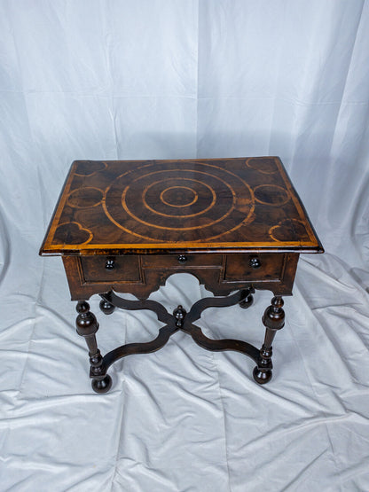17th Century William and Mary Oyster Veneered Walnut Dressing Table