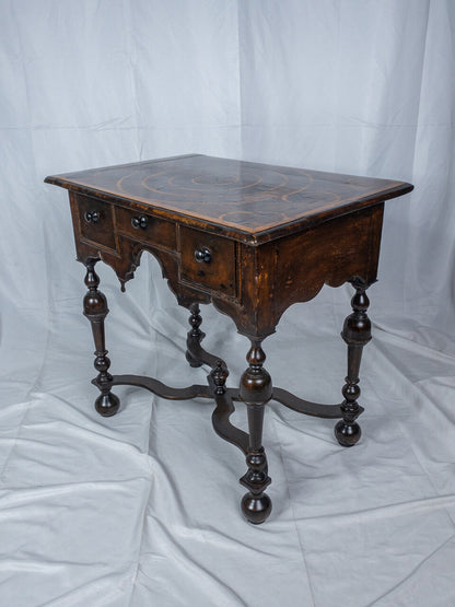 17th Century William and Mary Oyster Veneered Walnut Dressing Table