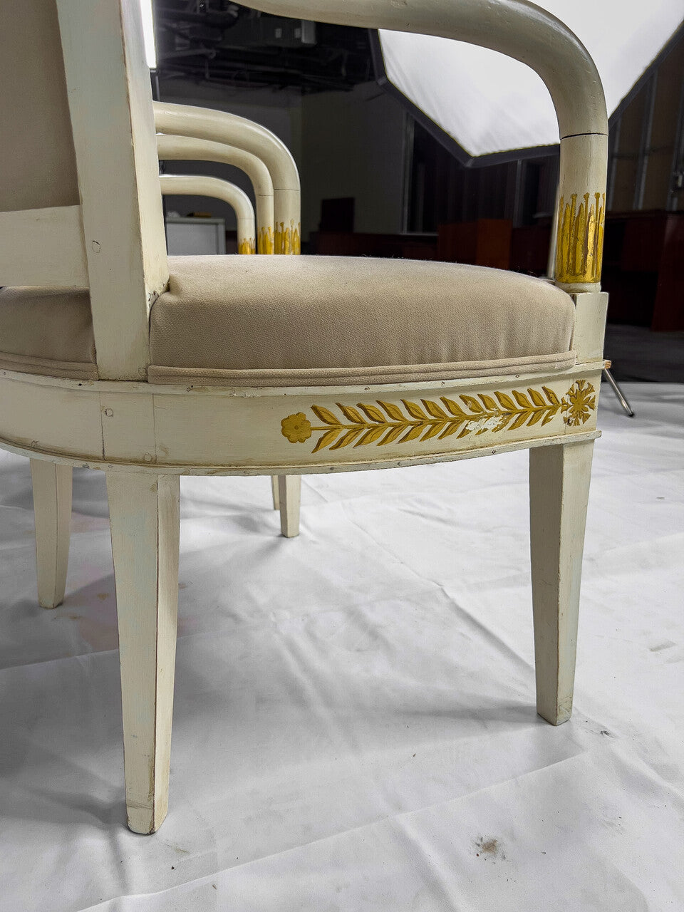 Pair of Italian Neoclassical Armchairs